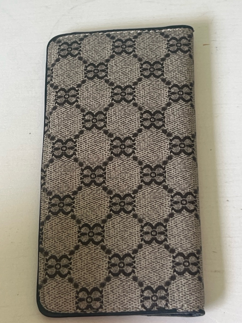 Classic Brown Patterned Long Wallet